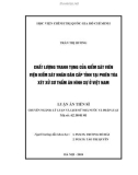 Luận án tiến sĩ: Chất lượng tranh tụng của kiểm sát viên viện kiểm sát nhân dân cấp tỉnh tại phiên tòa xét xử sơ thẩm án hình sự ở Việt Nam