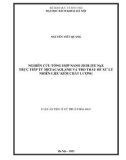 Luận án Tiến sĩ Kỹ thuật hóa học: Nghiên cứu tổng hợp Nano-NaX trực tiếp từ metacaolanh và tro trấu để xử lý nhiên liệu kém chất lượng