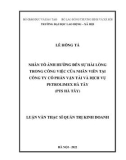 Luận văn Thạc sĩ Quản trị kinh doanh: Nhân tố ảnh hưởng đến sự hài lòng trong công việc của nhân viên tại Công ty Cổ phần Vận tải và Dịch vụ Petrolimex Hà Tây (PTS Hà Tây)