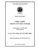 Tóm tắt luận văn Thạc sĩ Văn hóa học: Chiếc chiếu trong văn hóa Nam Bộ