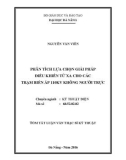 Tóm tắt luận văn Thạc sĩ Kỹ thuật: Phân tích lựa chọn giải pháp điều khiển từ xa cho các TBA 110kV không người trực trong tương lai