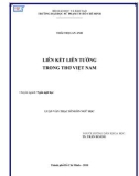 Luận văn Thạc sĩ Ngôn ngữ học: Liên kết liên tưởng trong thơ Việt Nam