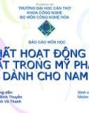 Đề tài Chất hoạt động bề mặt trong mỹ phẩm dành cho nam 