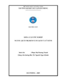 Khóa luận tốt nghiệp ngành Văn hóa du lịch: Tìm hiểu hoạt động giao tiếp, ứng xử của hướng dẫn viên với khách du lịch tại công ty cổ phần du lịch Hạ Long