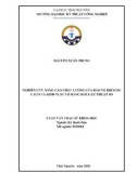 Luận văn Thạc sĩ Khoa học: Nghiên cứu nâng cao chất lượng của bảo vệ khoảng cách và định vị sự cố bằng rơle kỹ thuật số