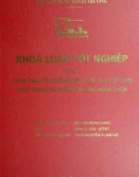 Khóa luận tốt nghiệp: Một số giải pháp nhằm đẩy mạnh sản xuất và xuất khẩu sản phẩm thủ công truyền thống tại làng nghề Lưu Thượng, Phú Túc Hà Tây