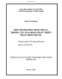 Tóm tắt luận án Tiến sĩ Công nghệ thông tin: Một số phương pháp tối ưu trong các giai đoạn phát triển phần mềm nhúng