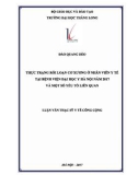 Tóm tắt luận văn Thạc sĩ Y tế công cộng: Thực trạng rối loạn cơ xương ở nhân viên y tế tại Bệnh viện Đại học Y Hà Nội Năm 2017 và một số yếu tốn liên quan