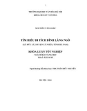 Tóm tắt Khóa luận tốt nghiệp ngành Bảo tàng học: Tìm hiểu di tích đình Ngò