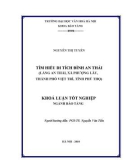 Tóm tắt Khóa luận tốt nghiệp ngành Bảo tàng học: Tìm hiểu di tích đình An Thái