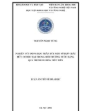 Luận án Tiến sĩ Hóa học: Nghiên cứu động học phân hủy một số hợp chất hữu cơ độc hại trong môi trường nước bằng quá trình oxi hóa tiên tiến