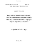 Luận án Tiến sĩ Yhọc: Thực trạng bệnh đái tháo đường, tiền đái tháo đường ở người khmer tỉnh hậu giang và đánh giá hiệu quả một số biện pháp can thiệp