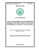 Tóm tắt Luận án Tiến sĩ Dược học: Nghiên cứu đặc điểm thực vật, thành phần hóa học và tác dụng chống viêm của loài Tỏa dương (Balanophora laxiflora Hemsl.)