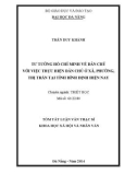 Tóm tắt Luận văn Thạc sĩ Khoa học xã hội và nhân văn: Tư tưởng Hồ Chí Minh về dân chủ với việc thực hiện dân chủ ở xã, phường, thị trấn tại tỉnh Bình Định hiện nay