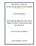 Luận văn Thạc sĩ Kinh tế: Hoàn thiện hệ thống kế toán trách nhiệm tại Công ty Liên Doanh TNHH KFC Việt Nam