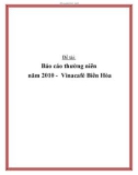 Báo cáo thường niên năm 2010 - Vinacafé Biên Hòa