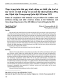 Thực trạng tuân thủ quy trình chăm sóc thiết yếu cho bà mẹ và trẻ sơ sinh trong và sau mổ lấy thai tại Khoa Phụ sản, Bệnh viện Trung ương Quân đội 108 năm 2021