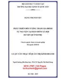 Luận văn Thạc sĩ Quản trị kinh doanh: Phát triển đối tượng tham gia BHXH tự nguyện tại Bảo hiểm xã hội huyện Quỳnh Phụ