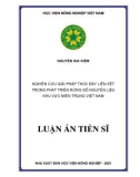 Luận án Tiến sĩ: Nghiên cứu giải pháp thúc đẩy liên kết trong phát triển rừng gỗ nguyên liệu khu vực miền Trung Việt Nam