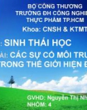 Bài thuyết trình: Các sự cố môi trường trong thế giới hiện đại