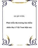 Luận văn: Phát triển thị trường bảo hiểm nhân thọ ở Việt Nam hiện nay