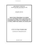 Luận văn Thạc sĩ Khoa học: Phân tích tình hình tài chính và các giải pháp nâng cao năng lực tài chính tại Công ty Cổ phần Đầu tư và Phát triển Bất Động Sản hudland