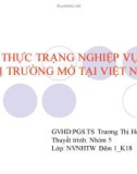 Thuyết trình: Thực trạng nghiệp vụ thị trường mở tại Việt Nam