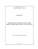 Luận văn Thạc sĩ Toán học: Phương pháp Newton nửa trơn trong chỉnh hóa thưa và ứng dụng