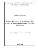 Luận văn Thạc sĩ Khoa học lâm nghiệp: Nghiên cứu một số đặc điểm lâm học của loài Dẻ anh (Castanopsis piriformis Hickel & A. Camus) tại Lâm Đồng