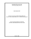 Luận văn Thạc sĩ Quản lý kinh tế: Quản lý các dự án Công nghệ thông tin tại Cục Công nghệ thông tin và Thống kê Hải quan