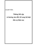 Luận văn: Những bất cập và hướng sửa đổi, bổ sung bộ luật dân sự hiện nay