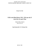 Tóm tắt Luận văn Thạc sĩ Lịch sử: Chiến tranh Đông Dương (1945-1954) qua một số công trình của người Pháp