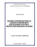 Luận văn Thạc sĩ Kinh tế: Ảnh hưởng của Hội đồng quản trị độc lập và kiểm soát gia đình đến hành vi quản trị lợi nhuận tại các công ty trên Sở giao dịch chứng khoán Tp. Hồ Chí Minh