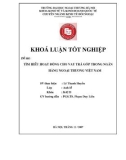 Khóa luận tốt nghiệp: Tìm hiểu hoạt động cho vay trả góp trong Ngân hàng ngoại thương Việt Nam