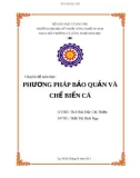 Chuyên đề Phương pháp bảo quản và chế biến cá