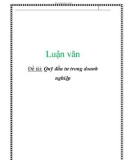 Luận văn: Quỹ đầu tư trong doanh nghiệp