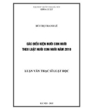 Luận văn Thạc sĩ Luật học: Các điều kiện nuôi con nuôi theo Luật nuôi con nuôi năm 2010