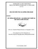 Báo cáo phân tích xu hướng công nghệ: Cây trồng biến đổi gen – xu hướng phát triển tại Việt Nam và trên thế giới