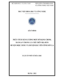 Luận án Tiến sĩ Hóa học: Phân tích hàm lượng một số dạng crom, mangan trong lá chè trên địa bàn huyện Mộc Châu và huyện bắc yên tỉnh Sơn La