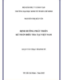 Luận văn Thạc sĩ Kinh tế: Định hướng phát triển kế toán điều tra tại Việt Nam