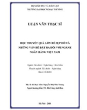 Luận văn Thạc sĩ Tài chính ngân hàng: Học thuyết quá lớn để sụp đổ và những vấn đề đặt ra đối với ngành Ngân hàng của Việt Nam