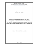 Luận văn Thạc sĩ Khoa học: Đánh giá tính phù hợp giữa giá đất theo quy định của Nhà nước đối với giá đất trên thị trường tại phường Trung Phụng, quận Đống Đa, thành phố Hà Nội với sự hỗ trợ của phần mềm ArcGIS