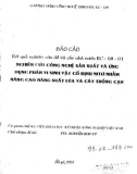 Luận văn: Nghiên cứu Công nghệ sản xuất phân vi sinh vật cố định Nitơ nhằm nâng cao năng suất lúa và cây trồng cạn