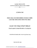 Luận văn Thạc sĩ Kỹ thuật: Phân chia tải cho 02 động cơ xoay chiều làm việc song song nối cứng trục