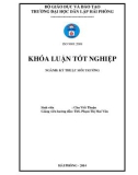 Đồ án tốt nghiệp ngành Kỹ thuật môi trường: Tính toán thiết kế hệ thống xử lý nước thải nhà máy sản xuất giấy công suất 300 m3 /ngày đêm