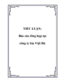 TIỂU LUẬN: Báo cáo tổng hợp tại công ty bia Việt Hà