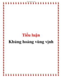 Tiểu luận: Khủng hoảng vùng vịnh