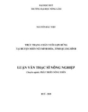 Luận văn Thạc sĩ Nông nghiệp: Thực trạng chăn nuôi lợn rừng tại huyện miền núi Minh Hóa, tỉnh Quảng Bình