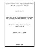 Tóm tắt Luận án Tiến sĩ: Nghiên cứu một số đặc điểm sinh học của bò sữa chậm sinh và ứng dụng hormone để khắc phục