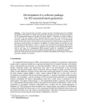 Báo cáo nghiên cứu khoa học: Development of a software package for 3D structured mesh generation